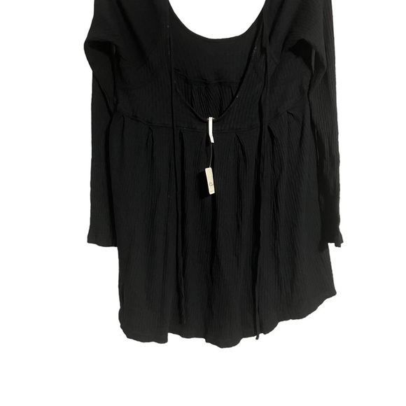 Free People blouse medium Black New - Picture 6 of 9